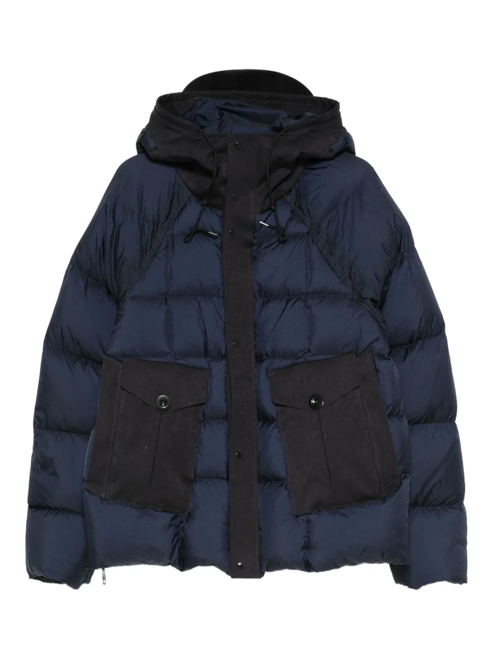 Ten C doudoune à capuche | bleu | Image 1