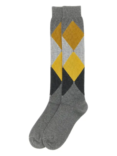 Ballantyne diamond-patterned socks