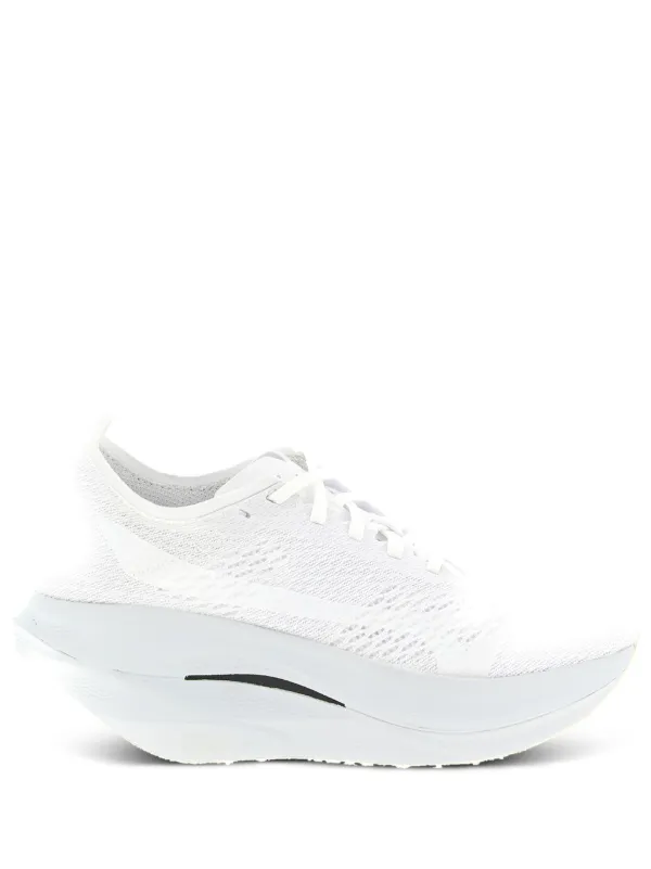 Comme des Garçons X Mizuno Wave Rebellion Pro 3 Openwork Sneakers in White