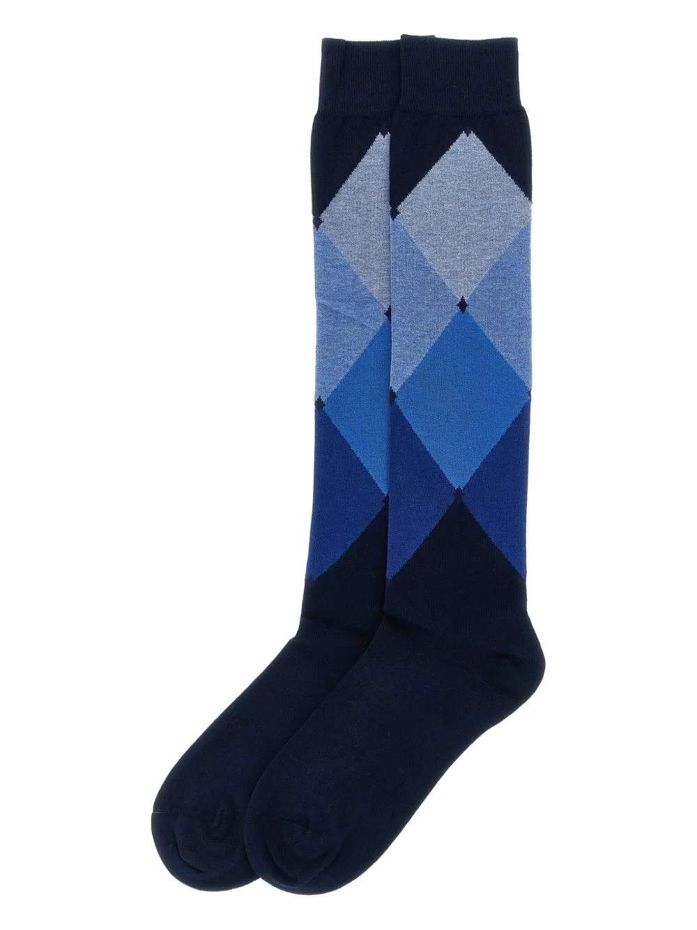 Ballantyne diamond-patterned stocking | Blue | Image 1