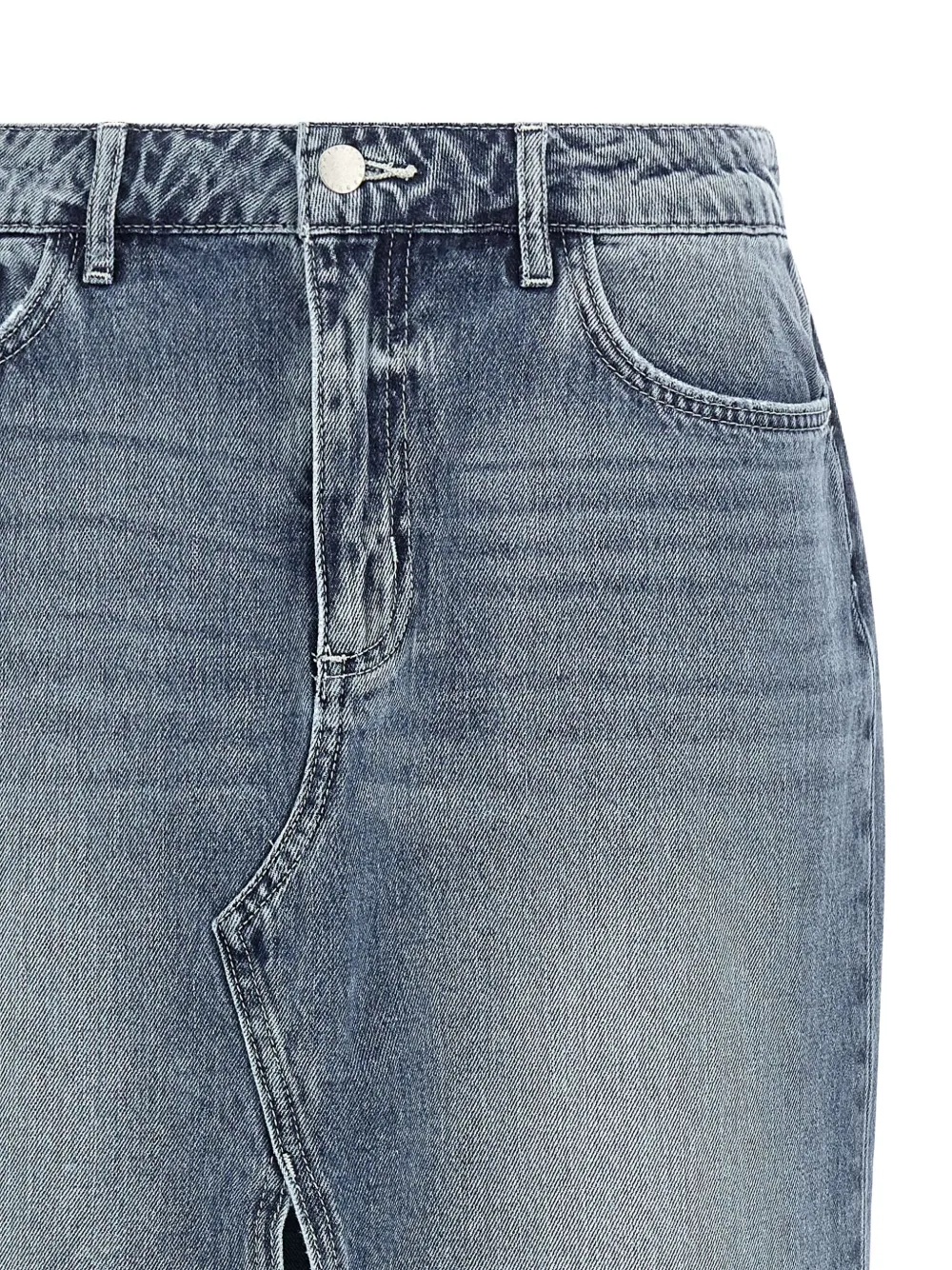 L'Agence Rysa maxi-rok Blauw