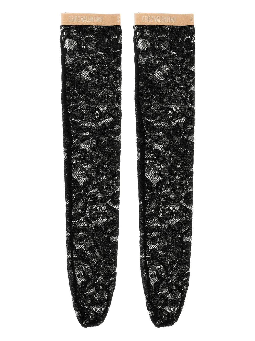 Valentino Garavani Rebordè 靴下 - ブラック Valentino Garavani Rebordè 靴下 - ブラック