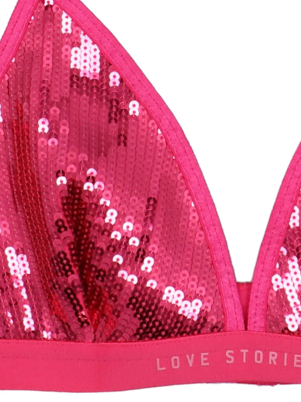 Love Stories Nightrider bh met pailletten Roze