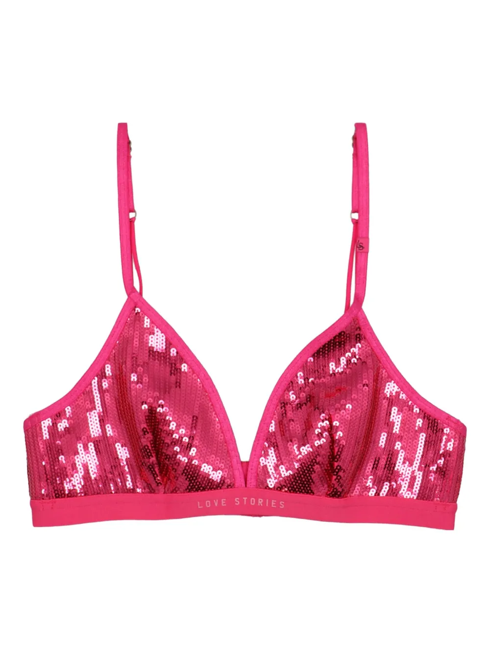 Love Stories Nightrider sequined bra - Rosa