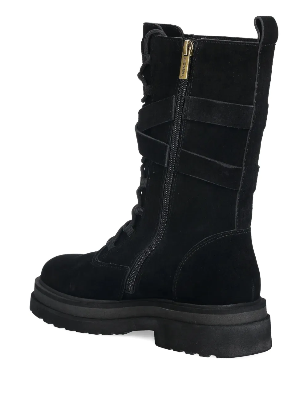 TWINSET Combat boots met veters Zwart