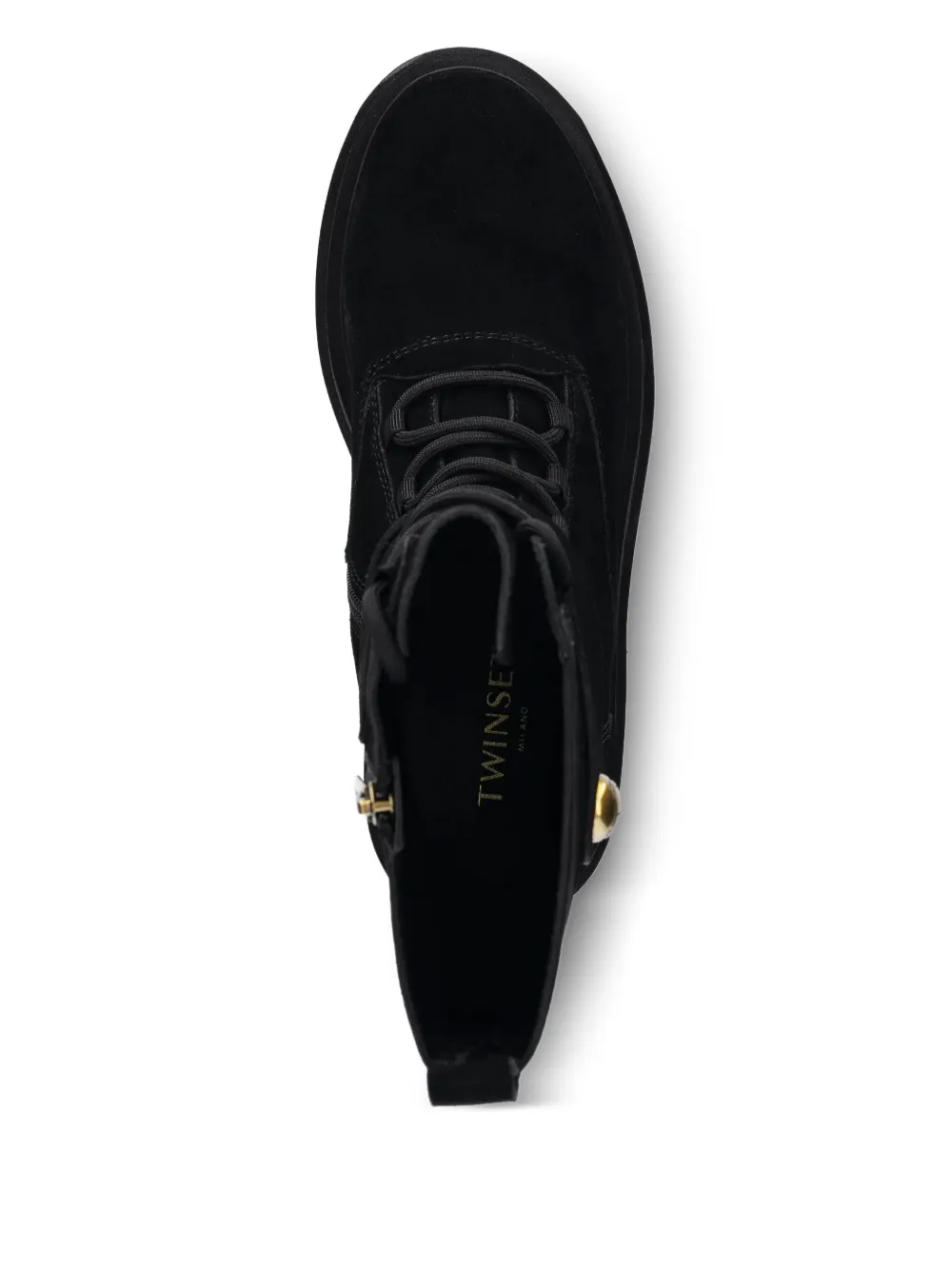 TWINSET Combat boots met veters Zwart