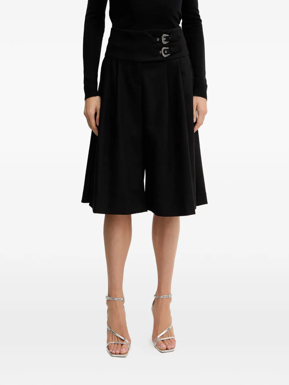 Versace Jeans Couture buckle-detailed shorts - Black