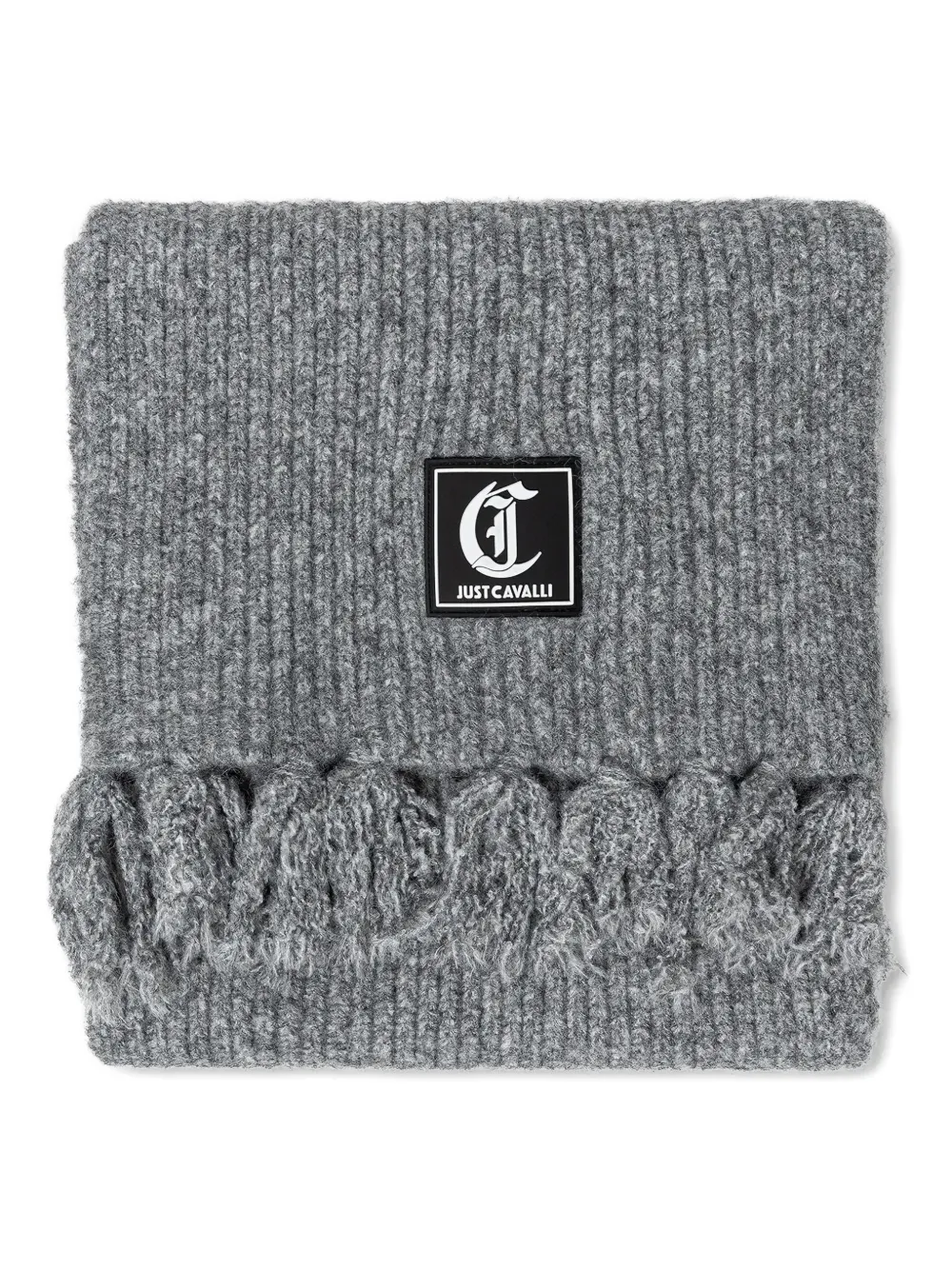  Just Cavalli Logo-patch Scarf - Grey 