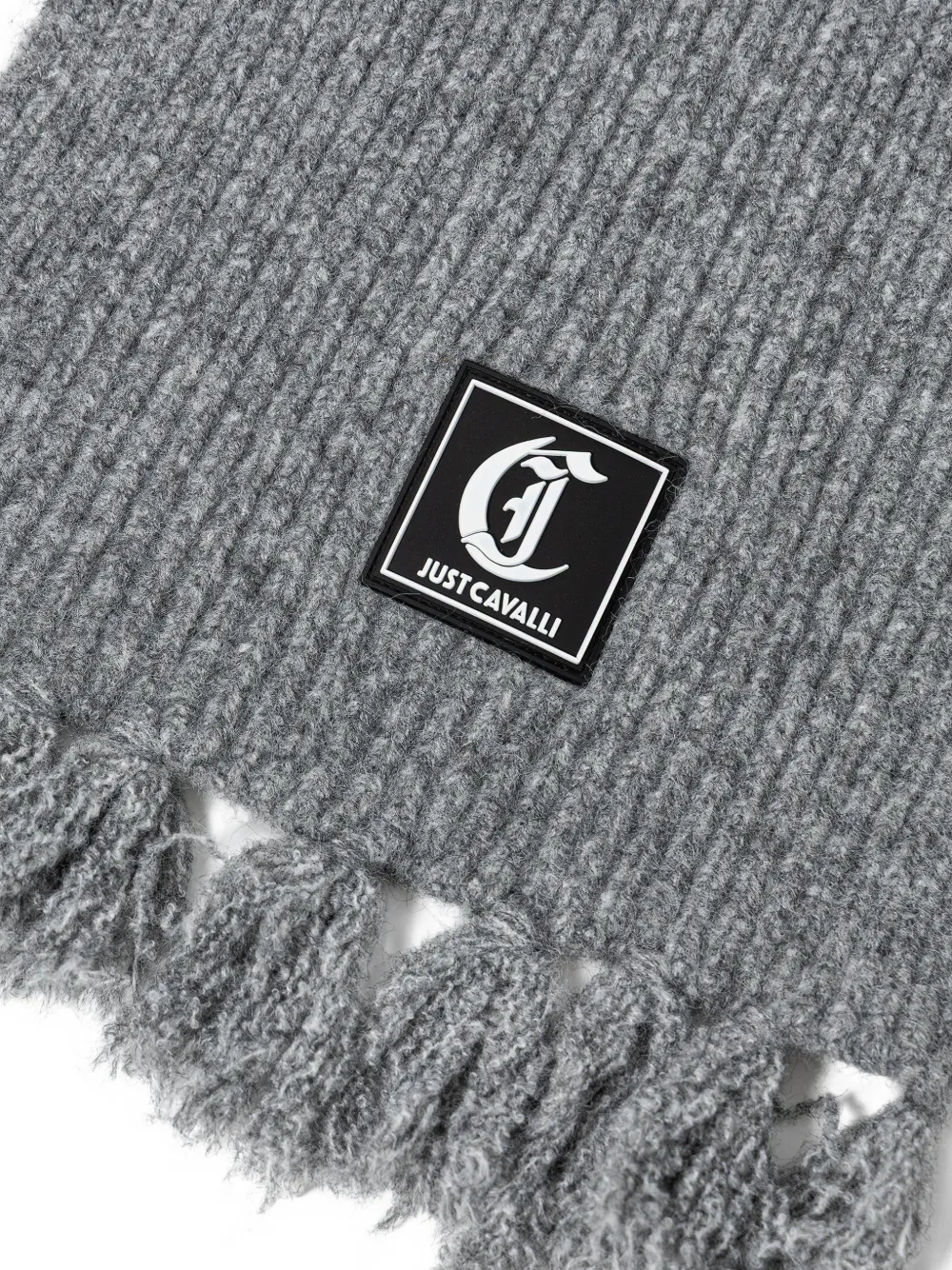  Just Cavalli Logo-patch Scarf - Grey 