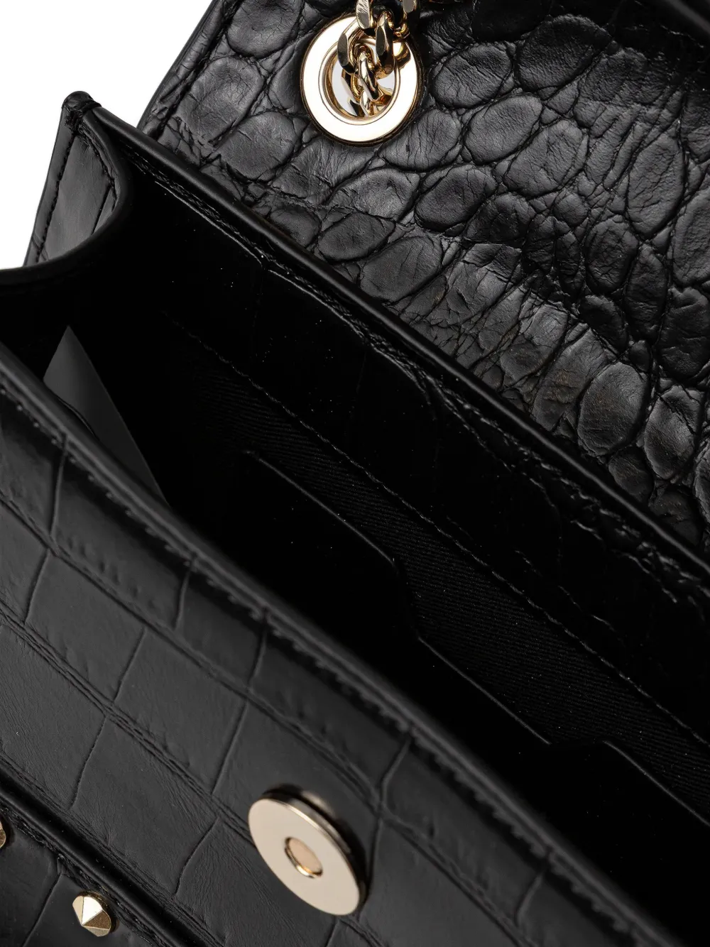 Spike-Studded Cross Body Bag