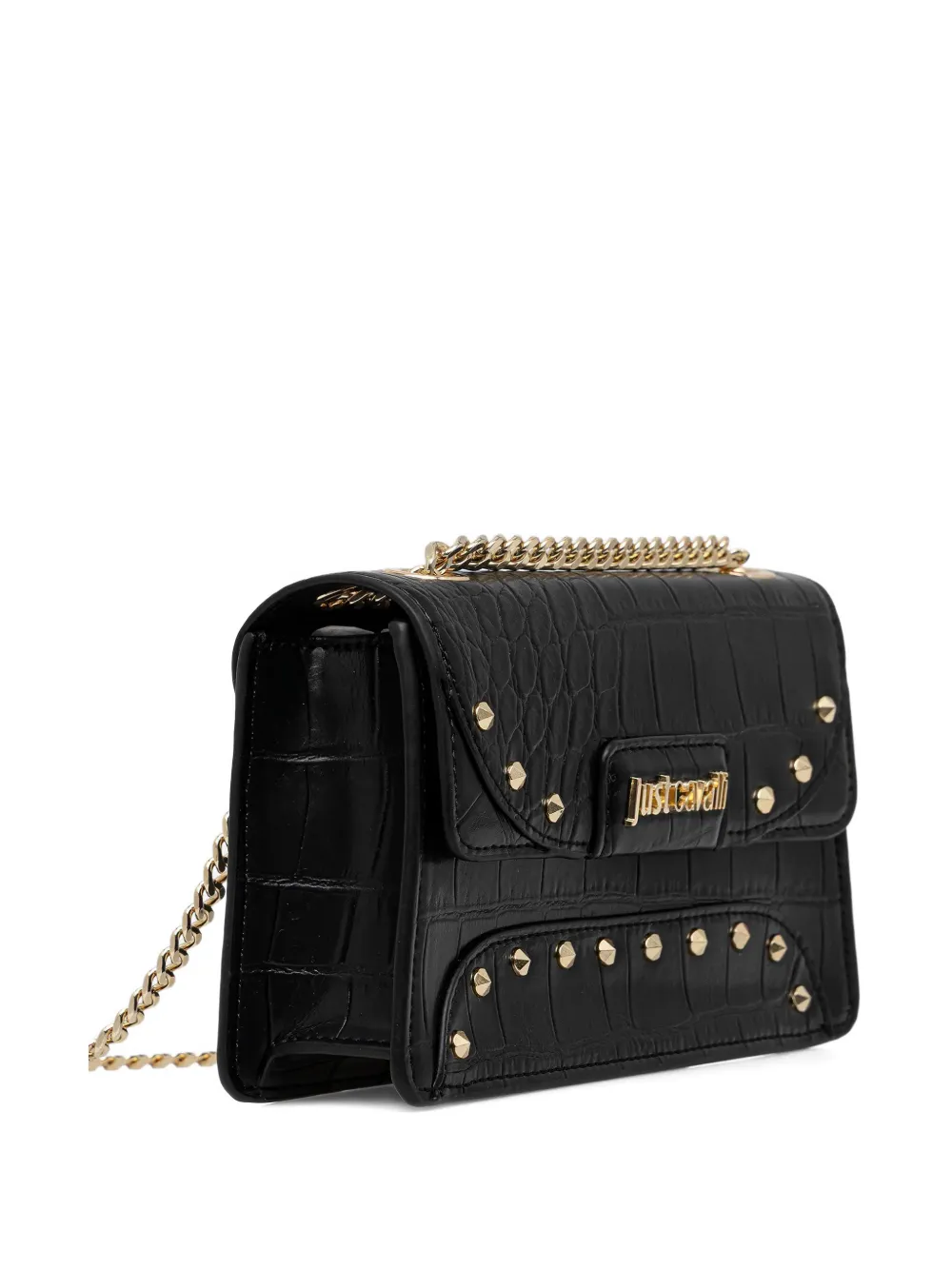Spike-Studded Cross Body Bag
