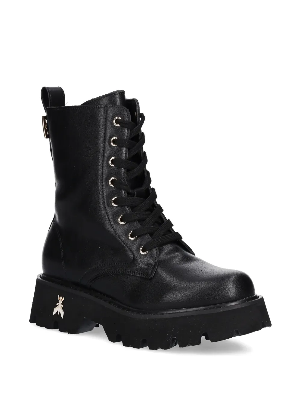 Patrizia Pepe girl Stivali con punta tonda e dettaglio Fly - Nero