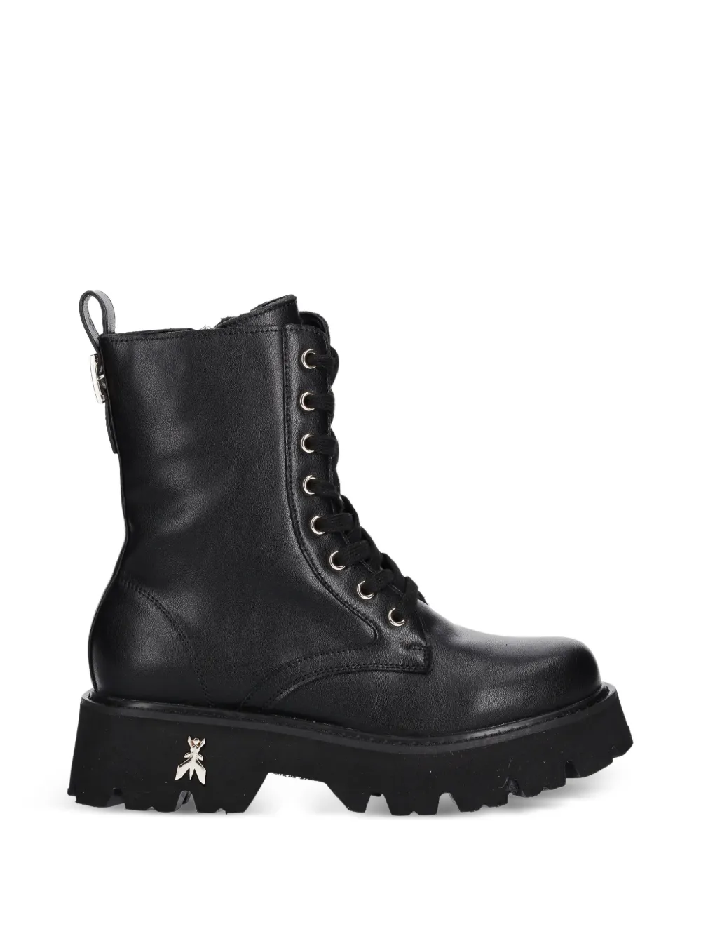 Patrizia Pepe girl Laarzen met ronde neus en Fly-detail Zwart