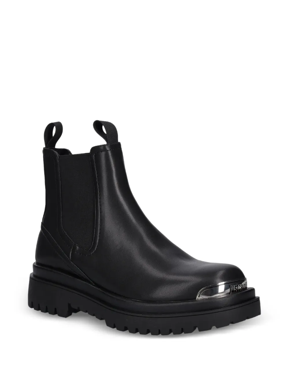 Just Cavalli logo-detail chelsea boots Zwart