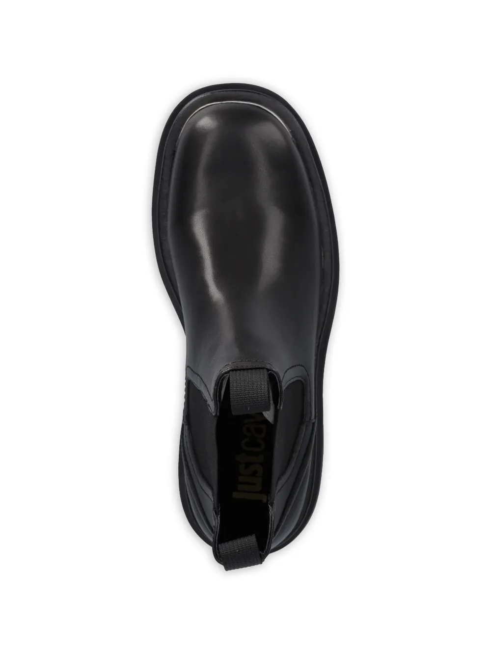 Just Cavalli logo-detail chelsea boots Zwart