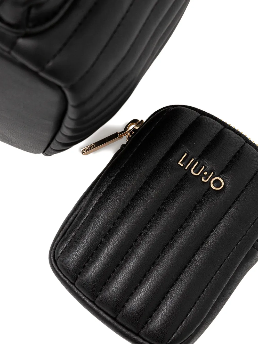 Liu •jo Quilted-design Backpack In Black