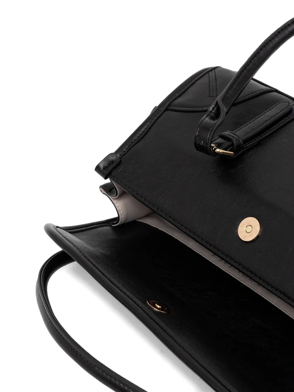 TWINSET Shopper met logo Zwart