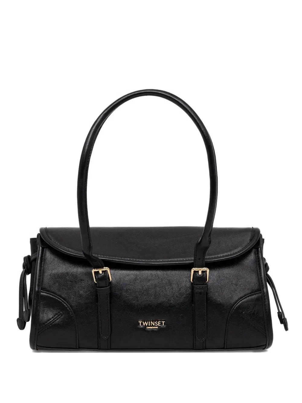 TWINSET Shopper met logo Zwart