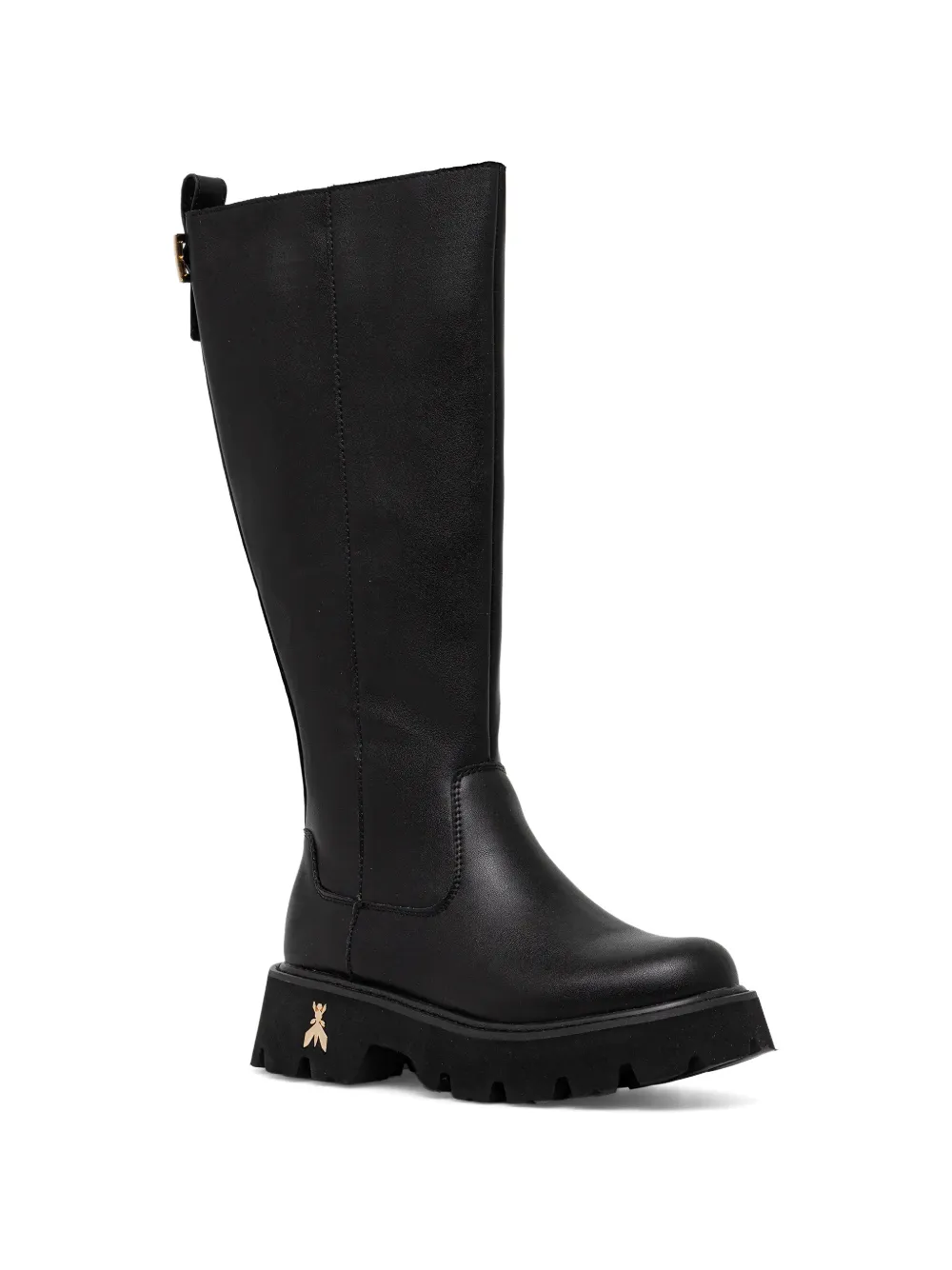 Patrizia Pepe girl Stivali con punta tonda e dettaglio Fly - Nero