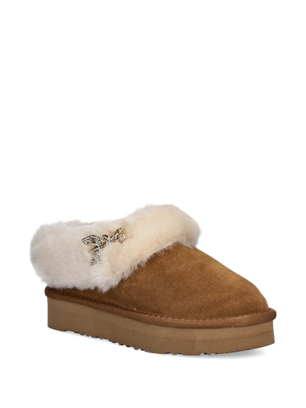 Patrizia Pepe girl Stivali con punta tonda e dettaglio Fly - Marrone