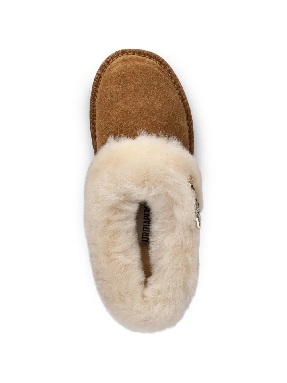 Patrizia Pepe girl Laarzen met ronde neus en Fly-detail Bruin