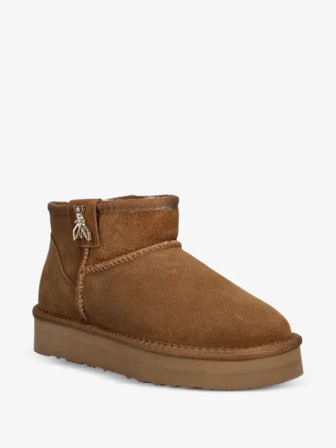 Patrizia Pepe girl Fly-detail round-toe boots