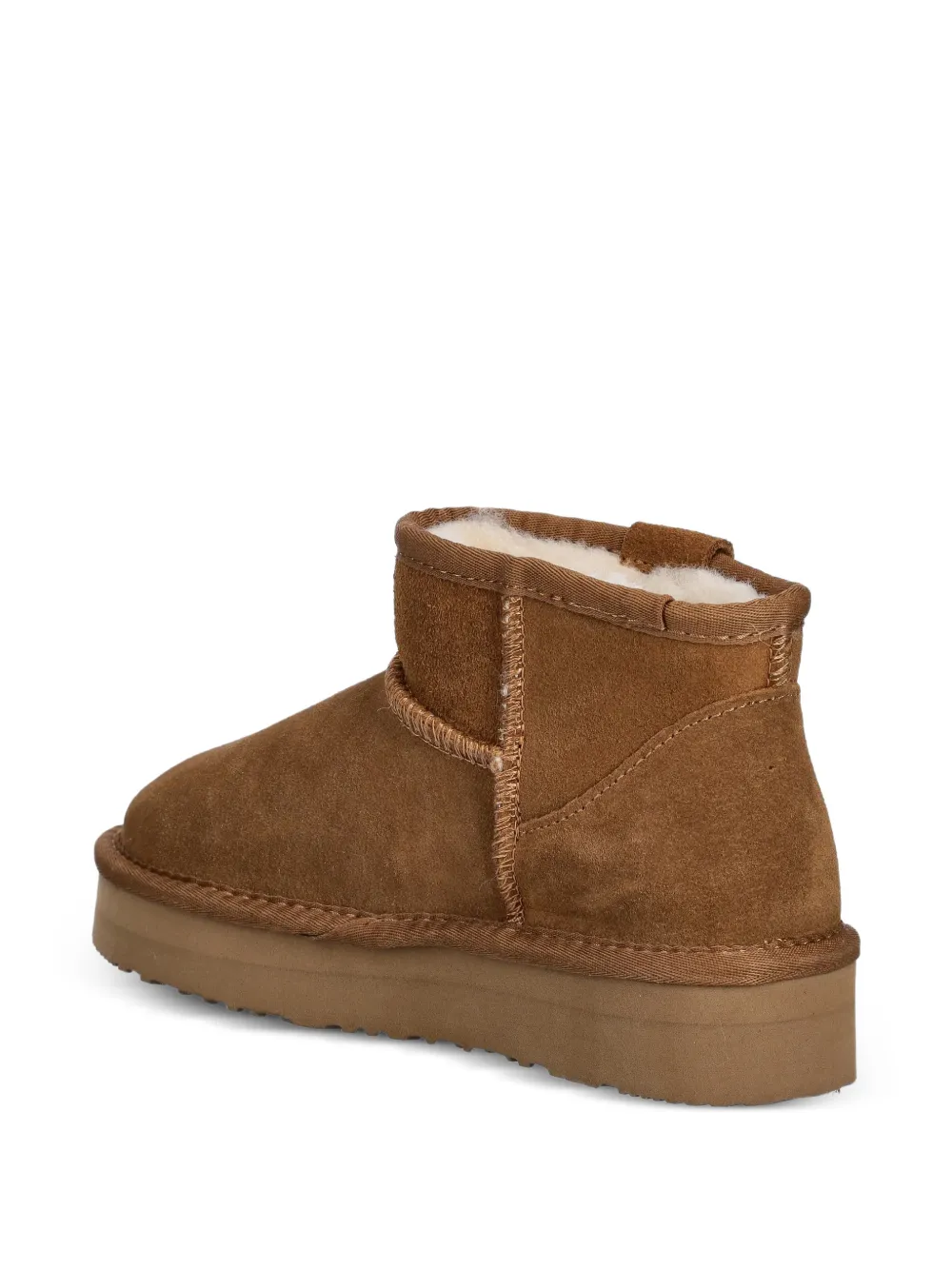 Patrizia Pepe girl Laarzen met ronde neus en Fly-detail Bruin