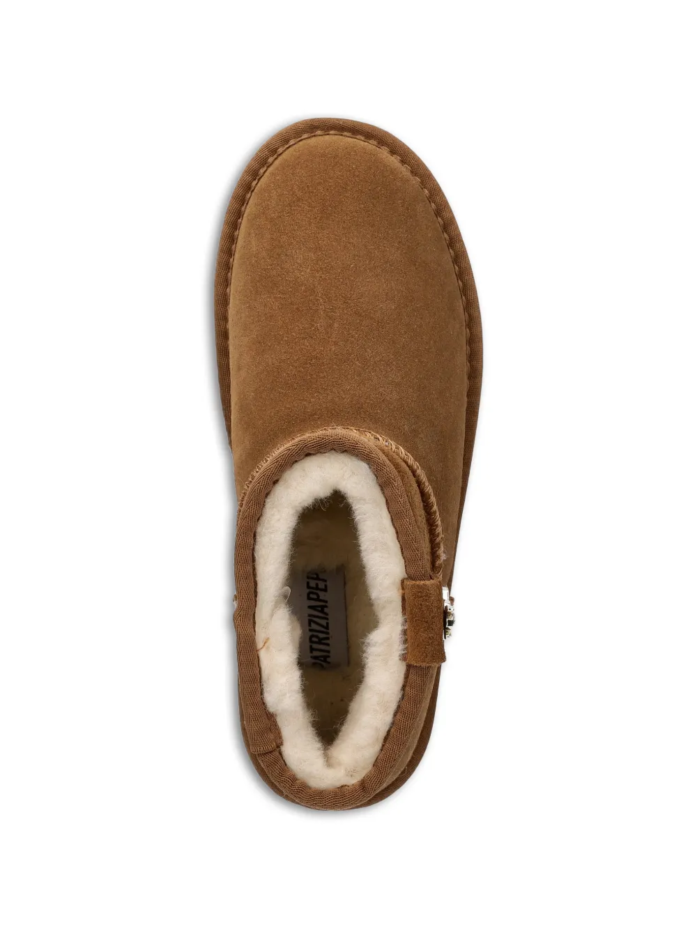 Patrizia Pepe girl Laarzen met ronde neus en Fly-detail Bruin