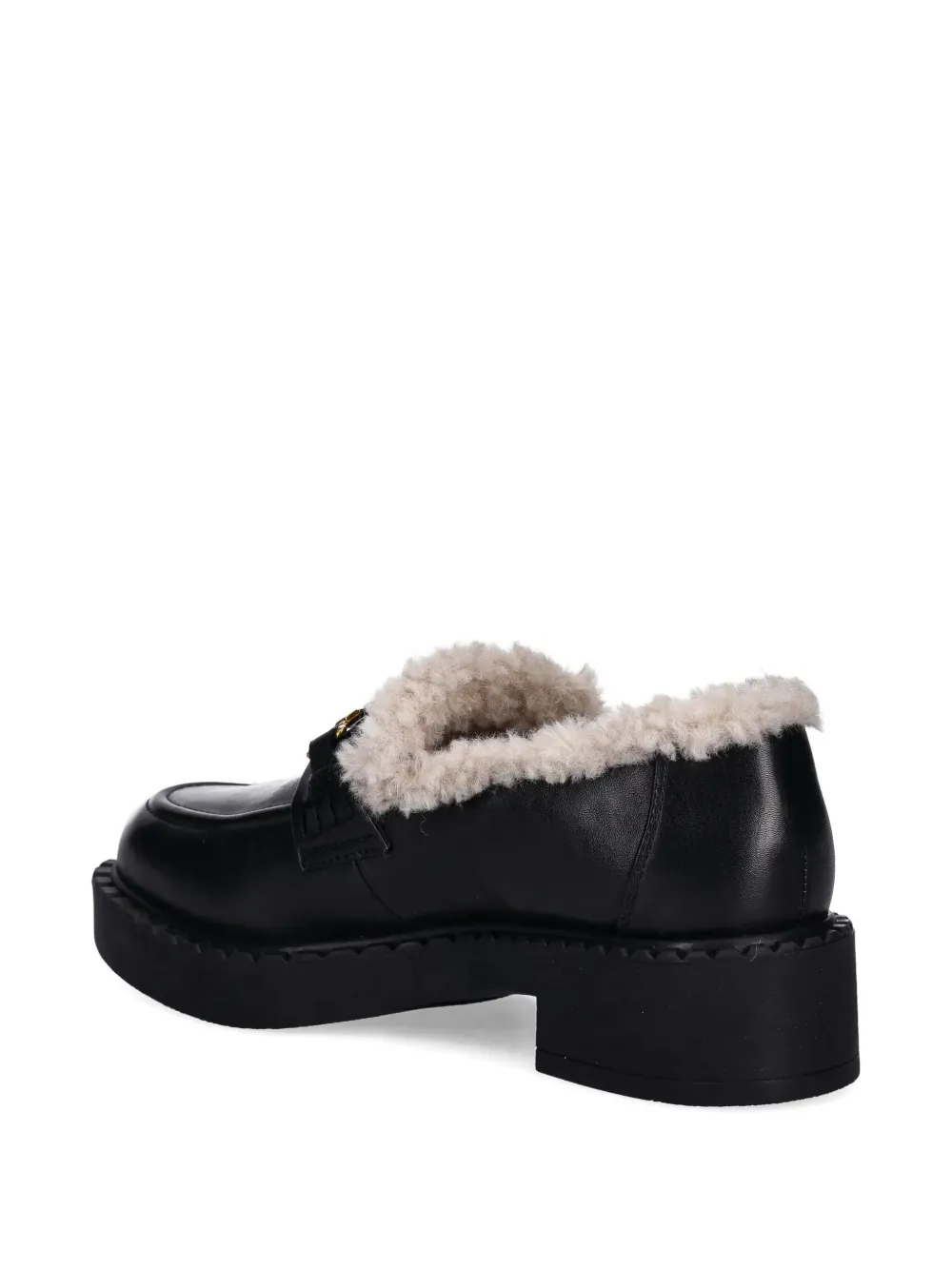 TWINSET Loafers met logodetail Zwart