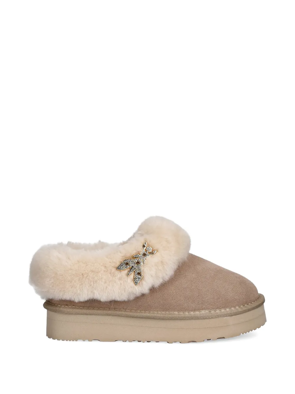 Patrizia Pepe girl Laarzen met ronde neus en Fly-detail Beige