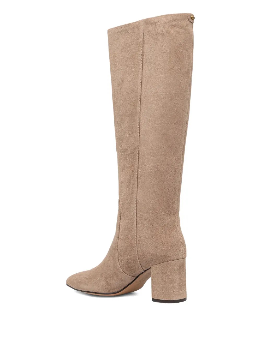 Twinset 70mm Point-toe Knee-high Boots In Neutral