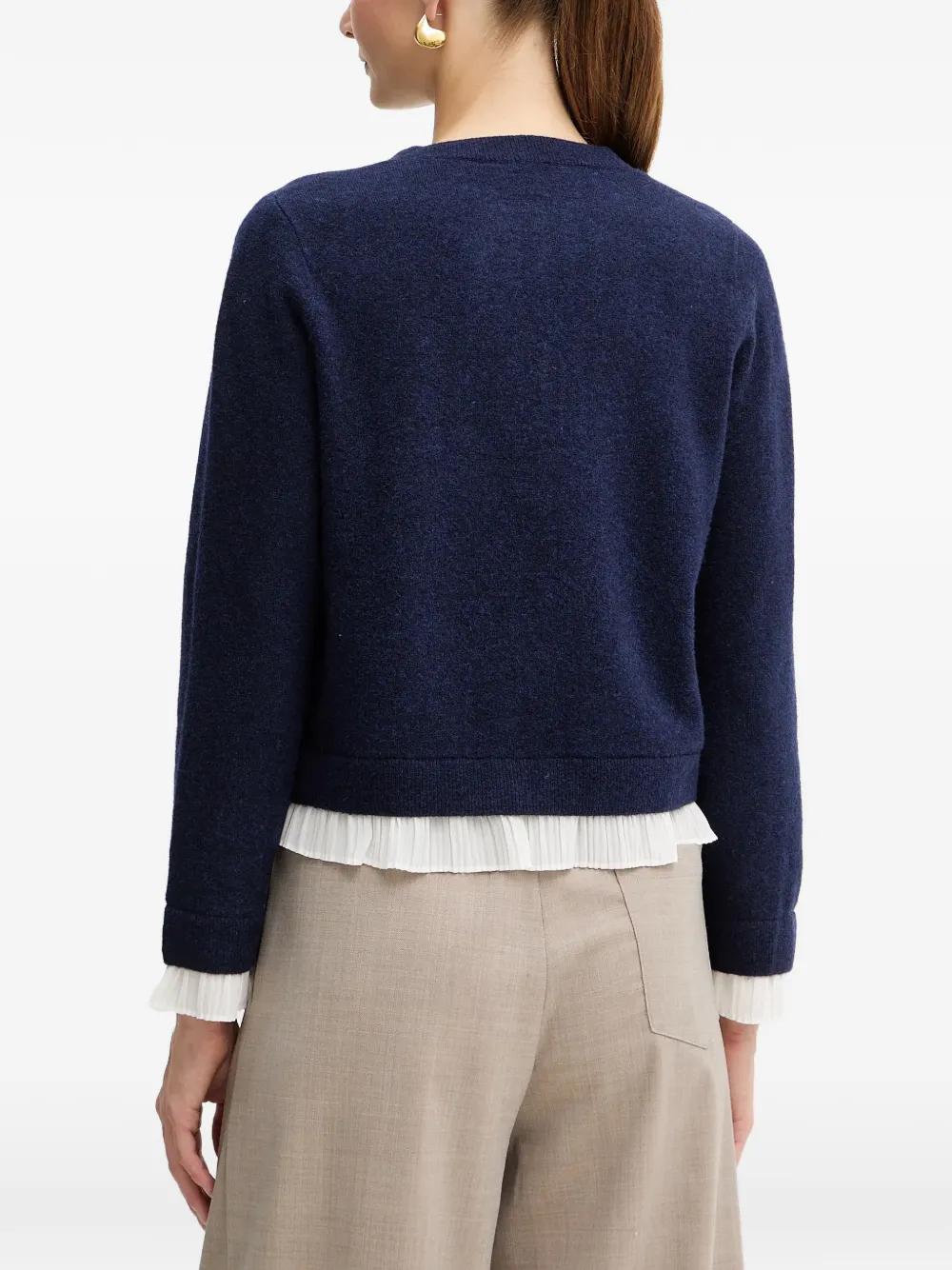 Ruffled Cardigan