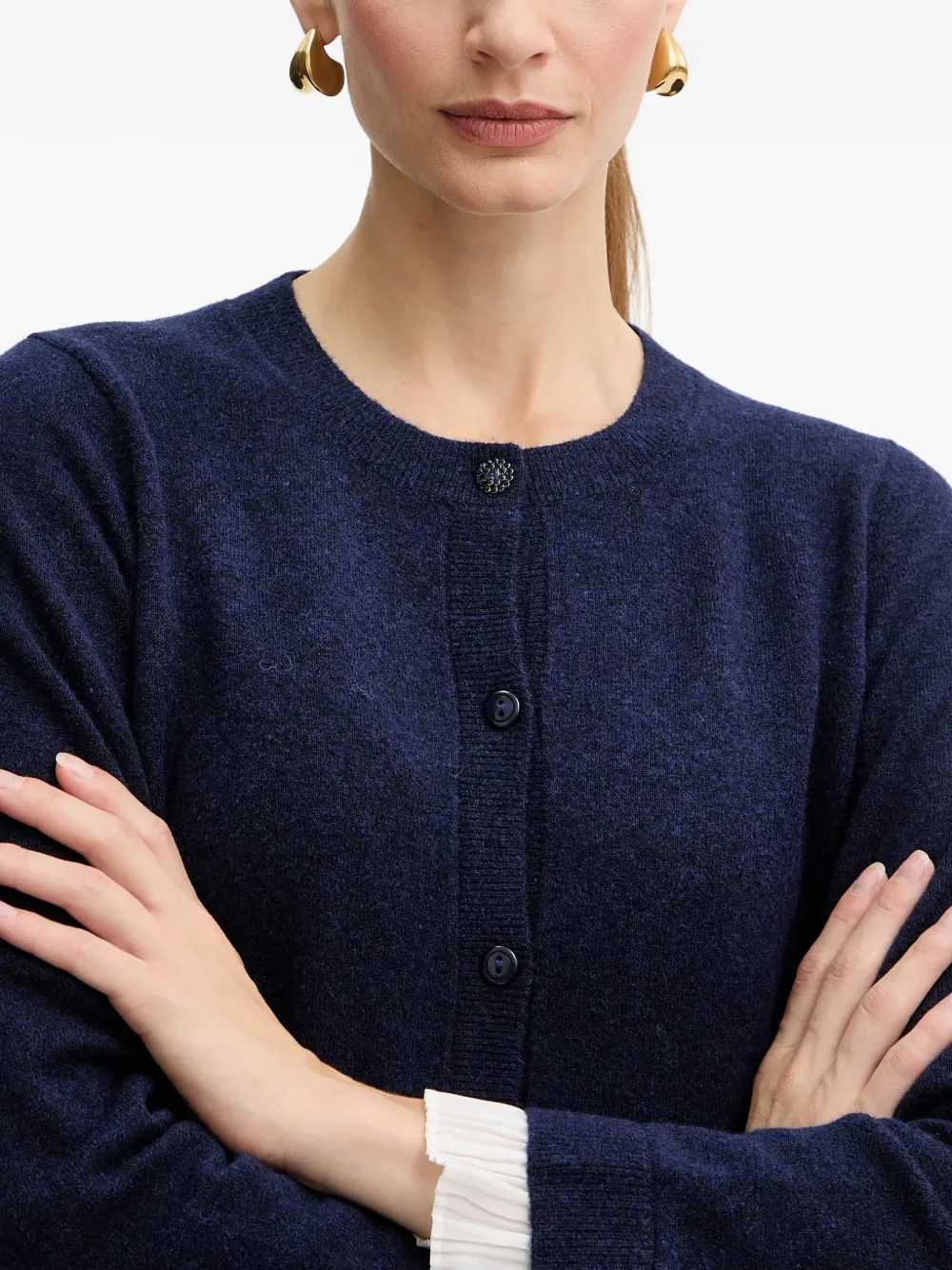Ruffled Cardigan