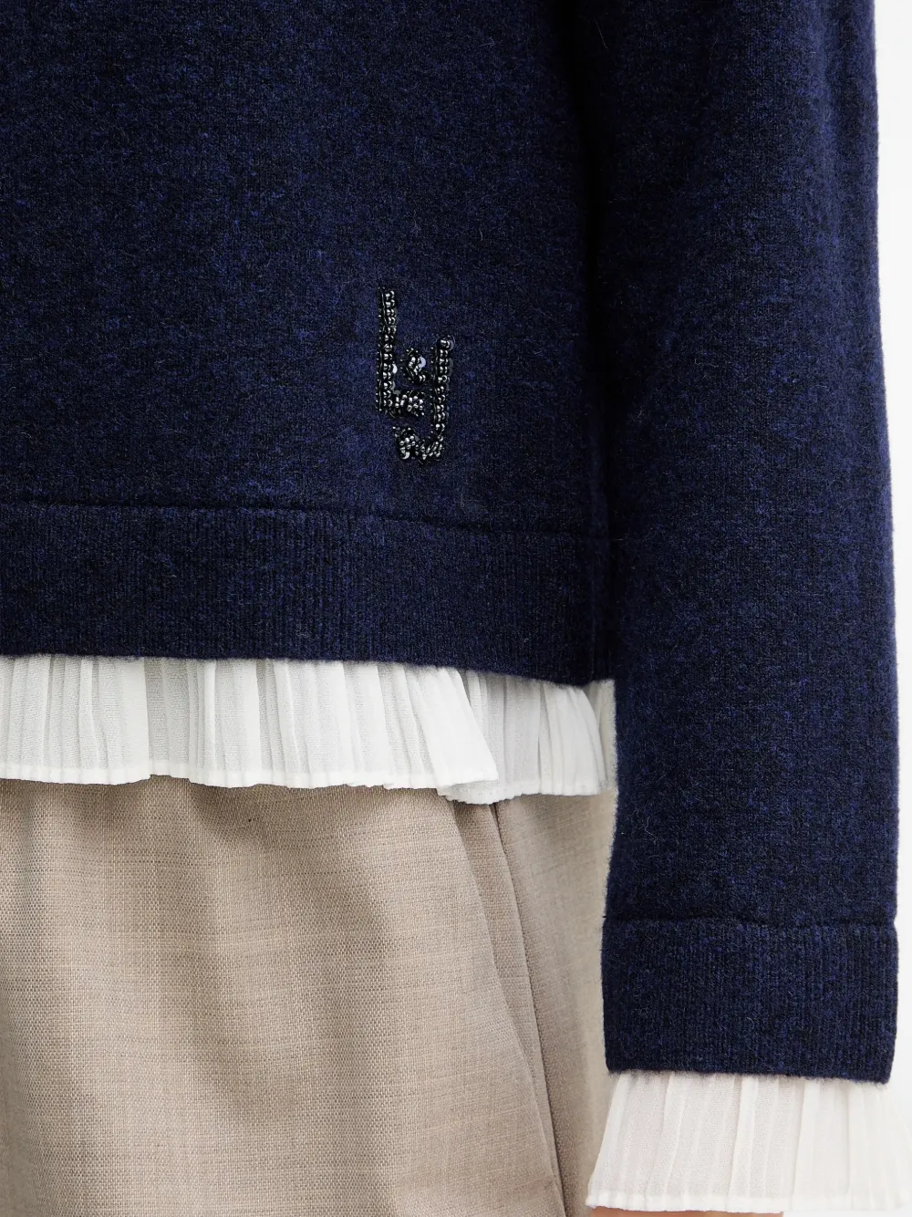 Ruffled Cardigan