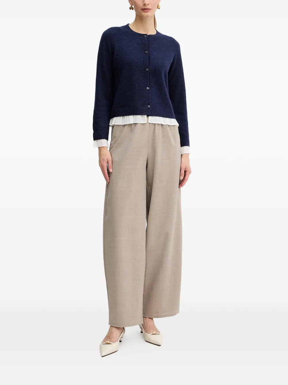  Liu Jo Ruffled Cardigan - Blue 