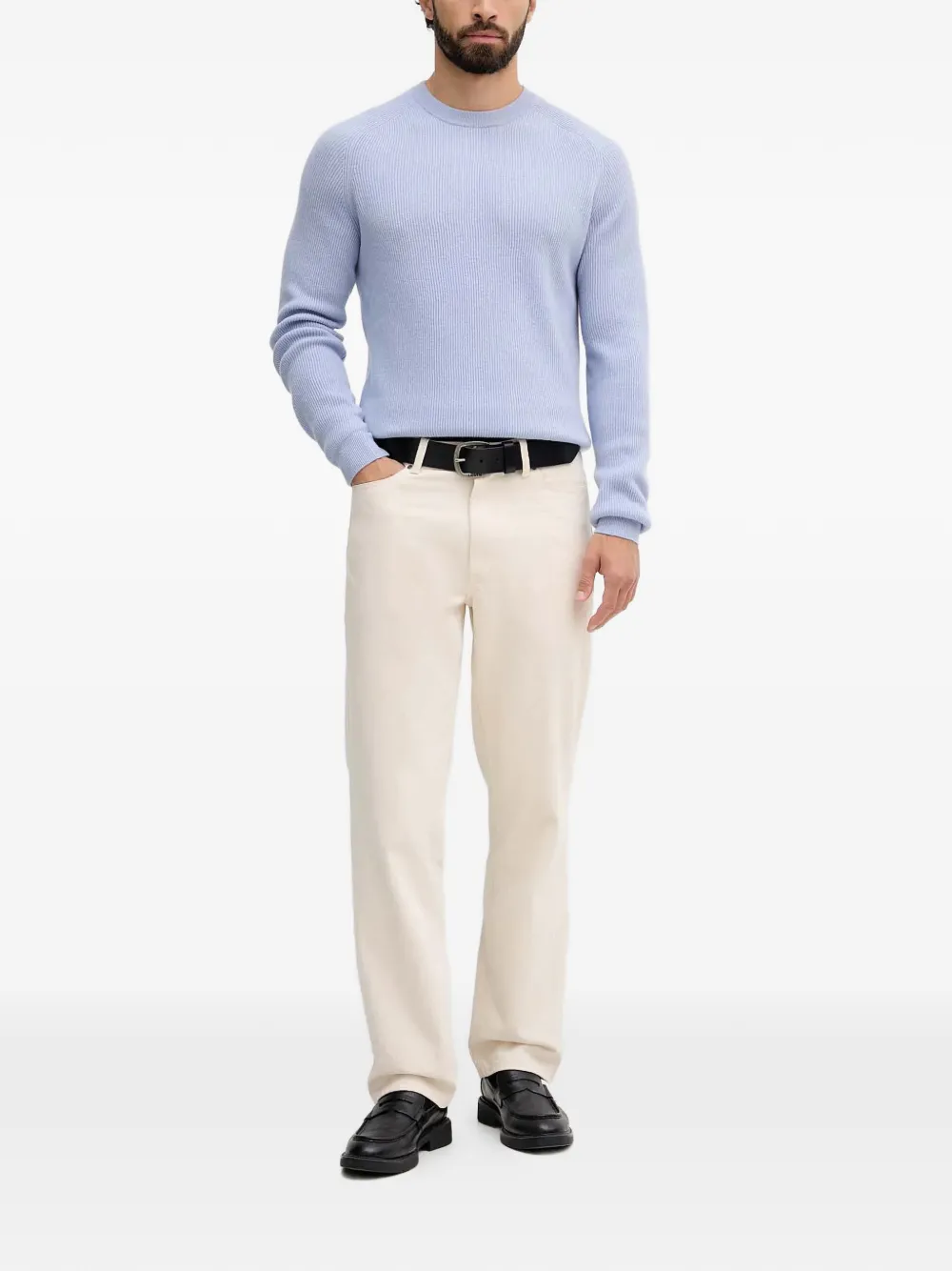 LIU JO ribbed sweater - Blauw