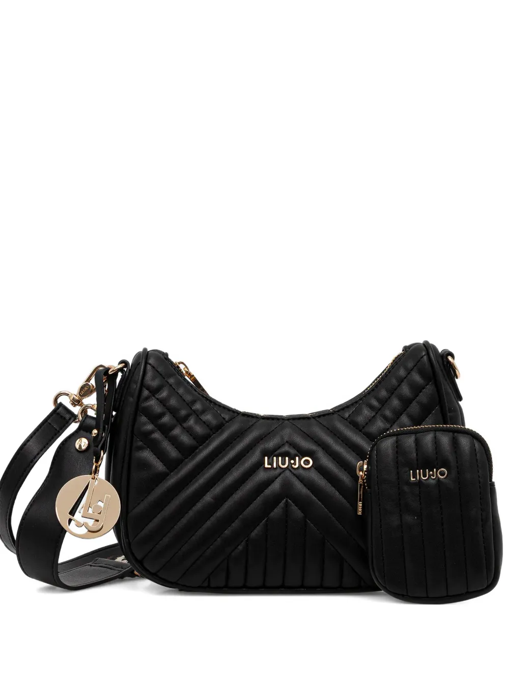 LIU JO quilted charm satchel - Nero