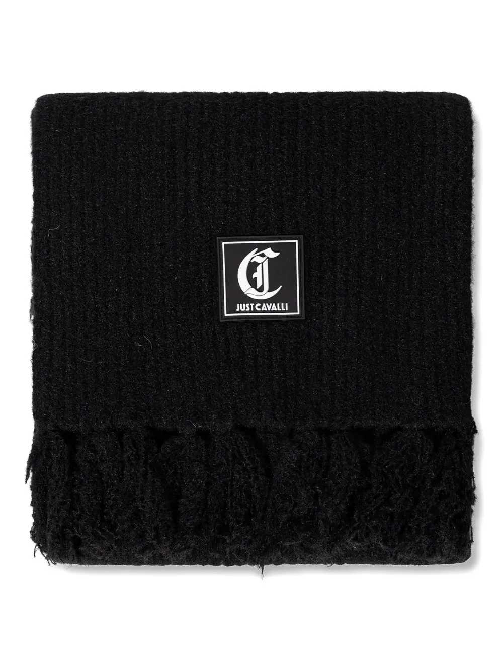  Just Cavalli Logo-patch Scarf - Black 