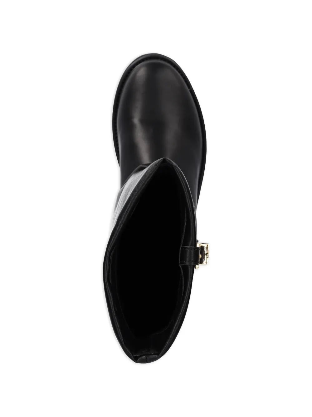 Patrizia Pepe girl Laarzen met ronde neus en Fly-detail Zwart