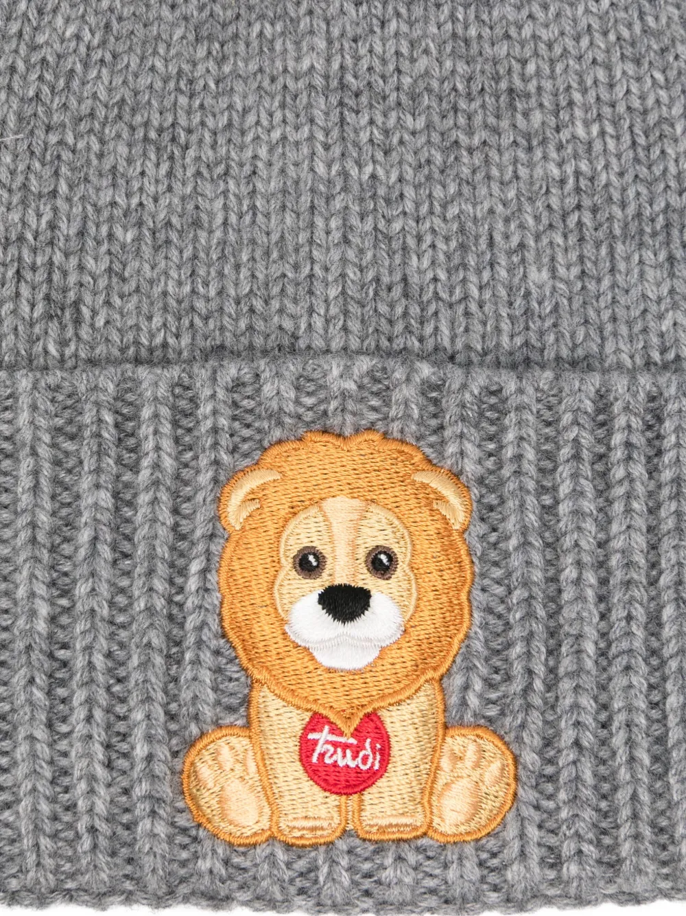 Mc2 Saint Barth X Trudi Embroidered Beanie In Gray