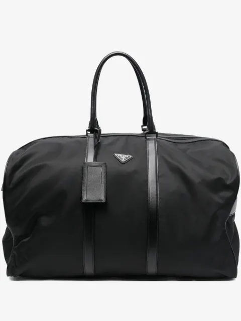 Prada Pre-Owned bolsa de viaje con cierre 2020