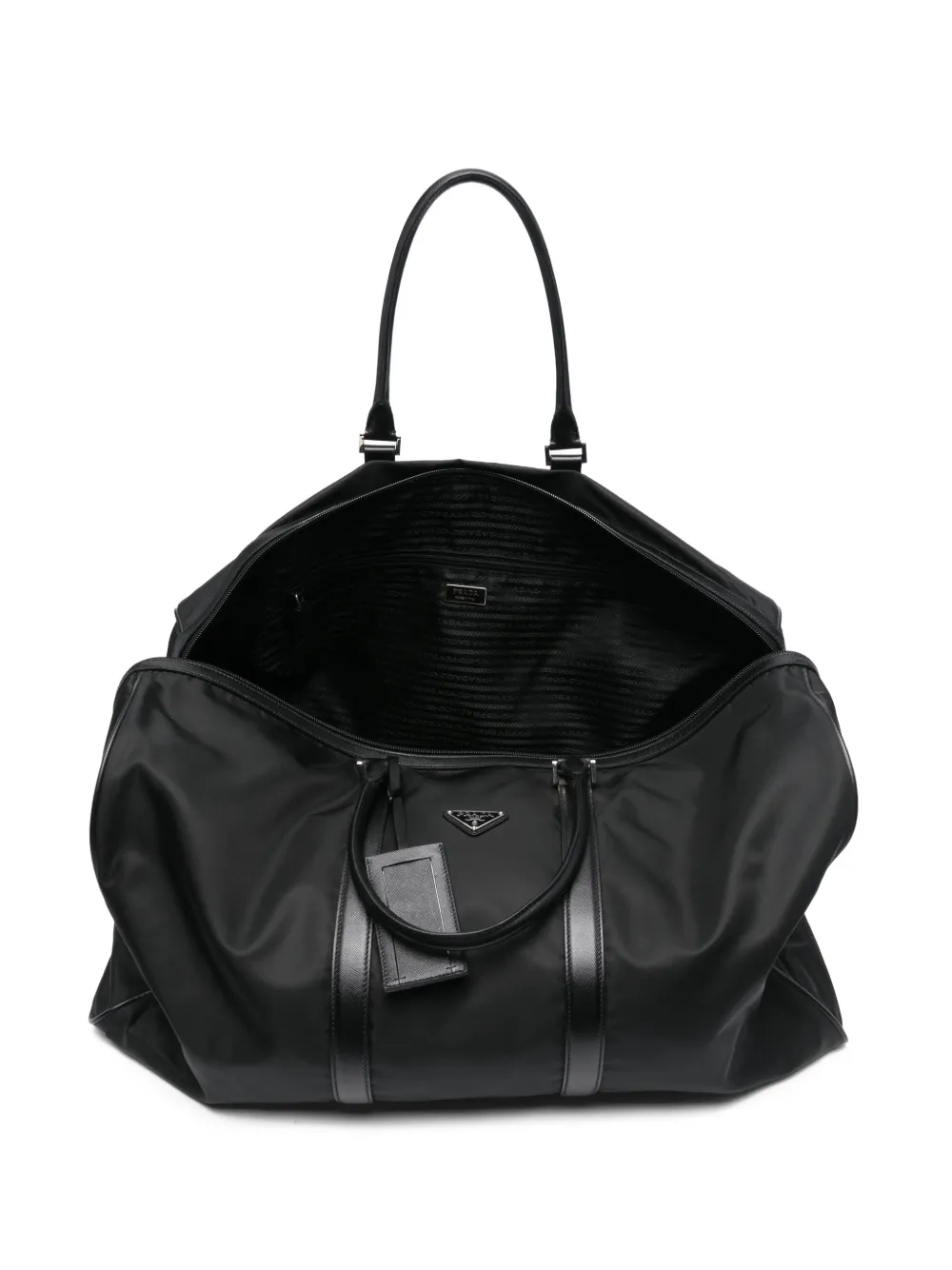 Pre-owned Prada 2020s Zip-fastening Holdall In Black