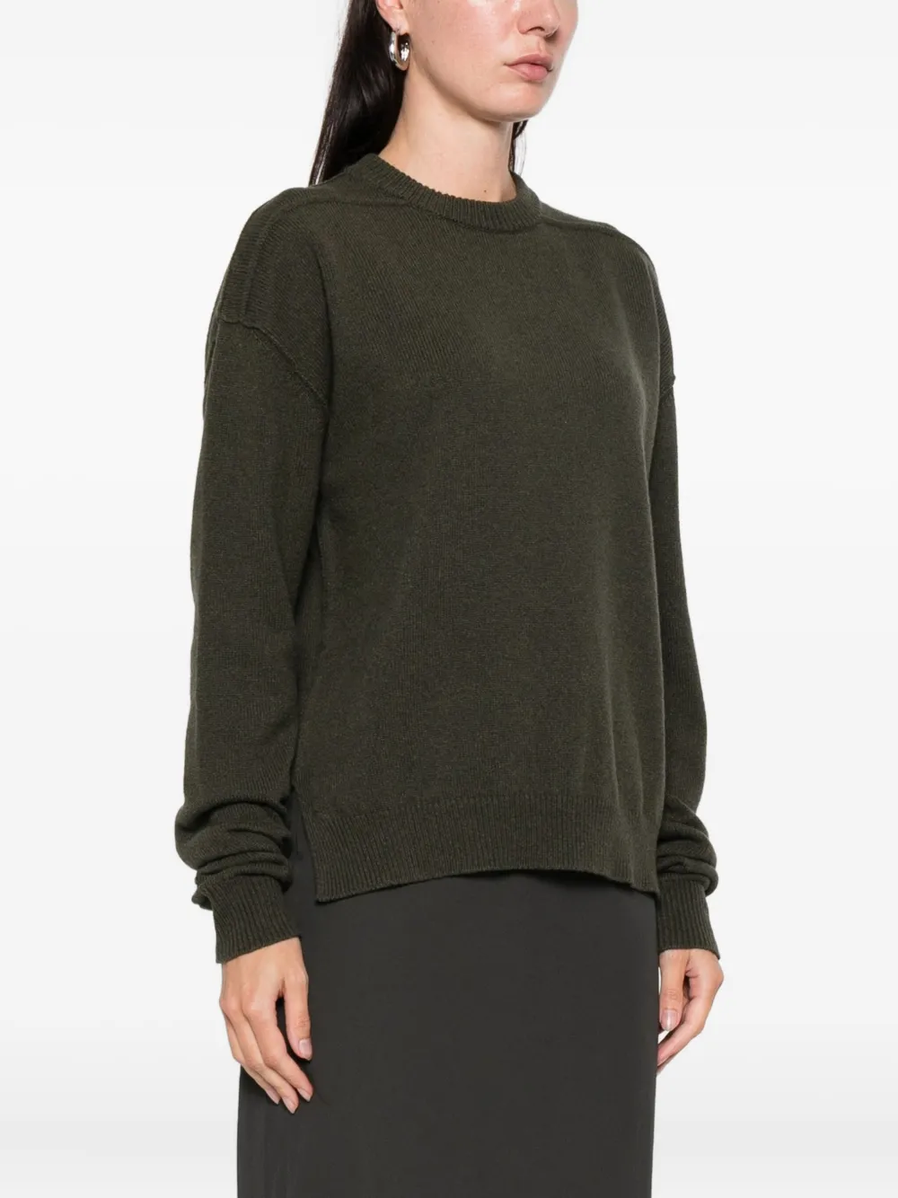 Rick Owens Long-sleeves Sweater In Green