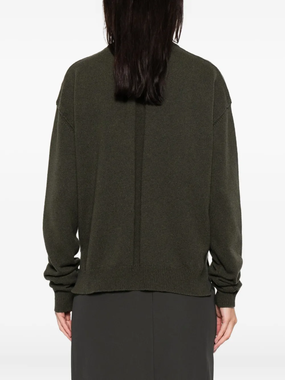 Rick Owens Long-sleeves Sweater In Green