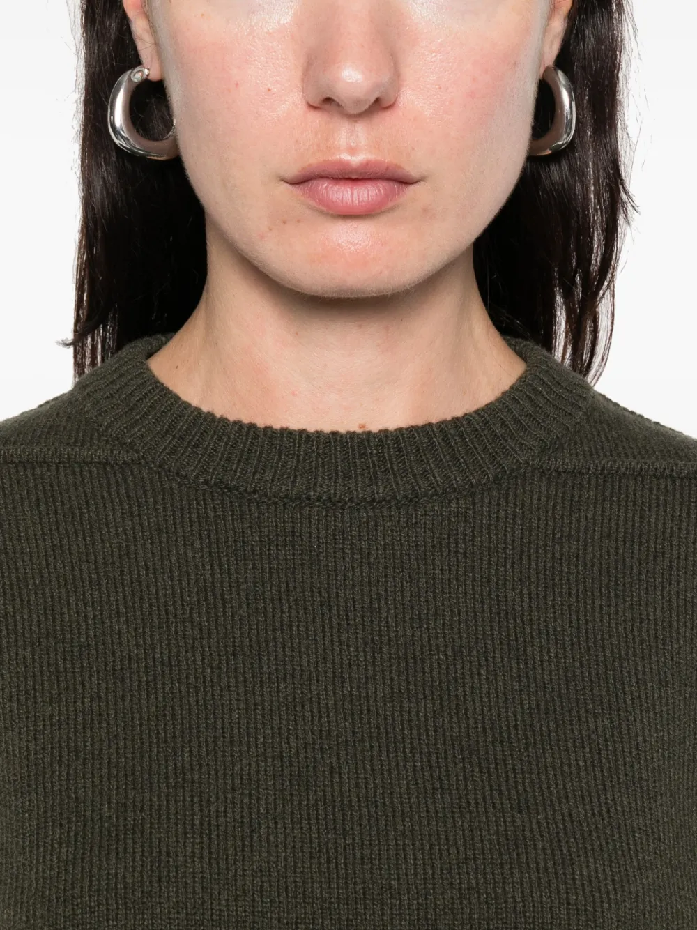Rick Owens Long-sleeves Sweater In Green