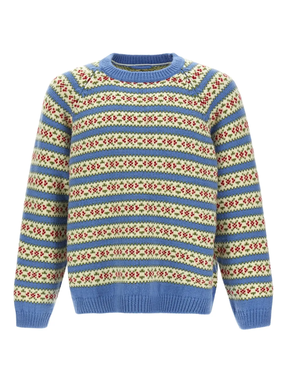 BODE Wedgewood striped-pattern sweater | Blue | Image 1