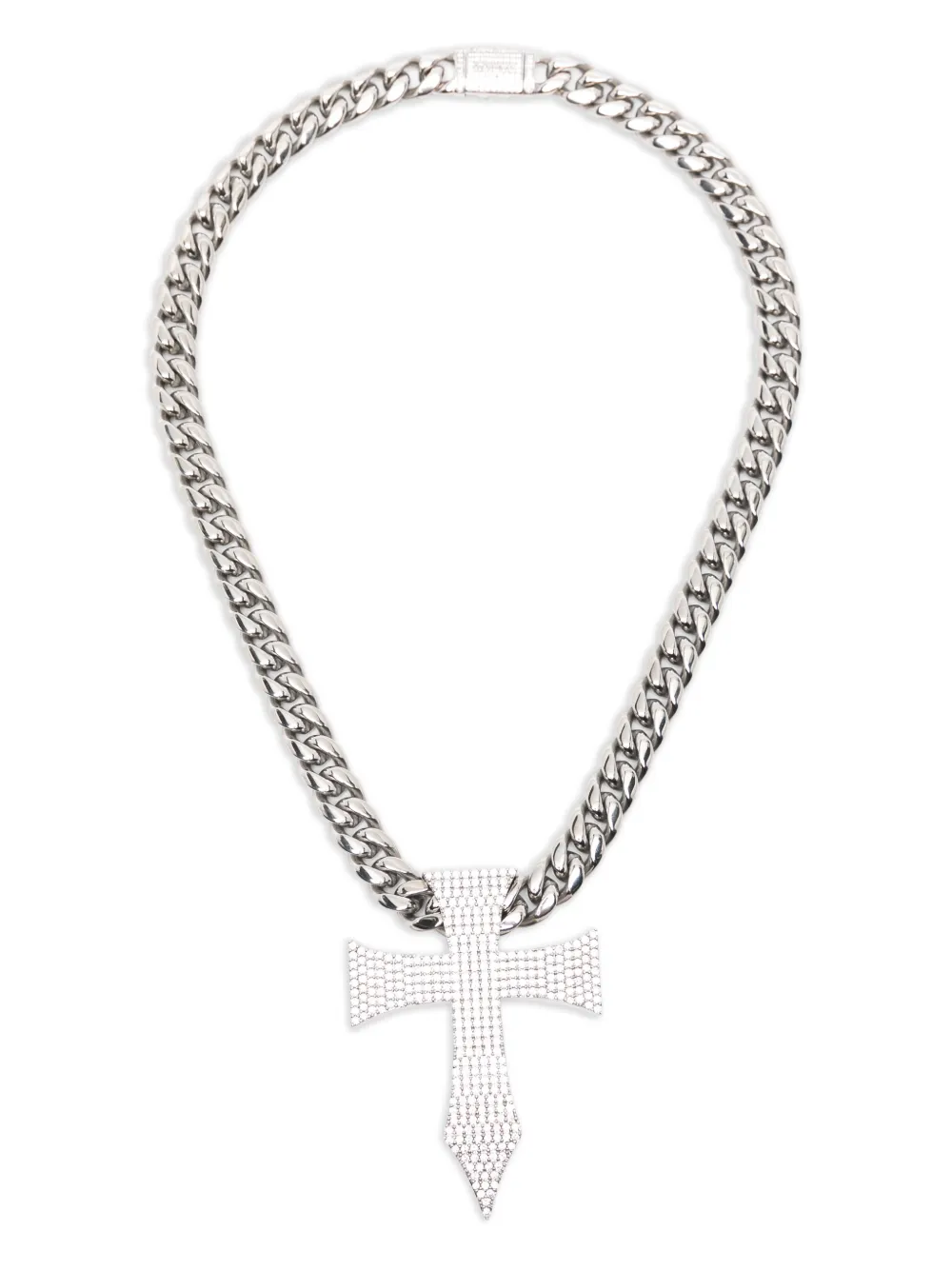 Darkai Cross-pendant Necklace In Silver