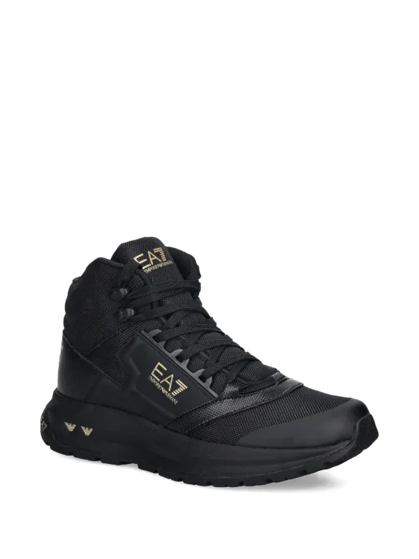 Ea7 Emporio Armani Ice Altura Ankle Boots | Black | FARFETCH
