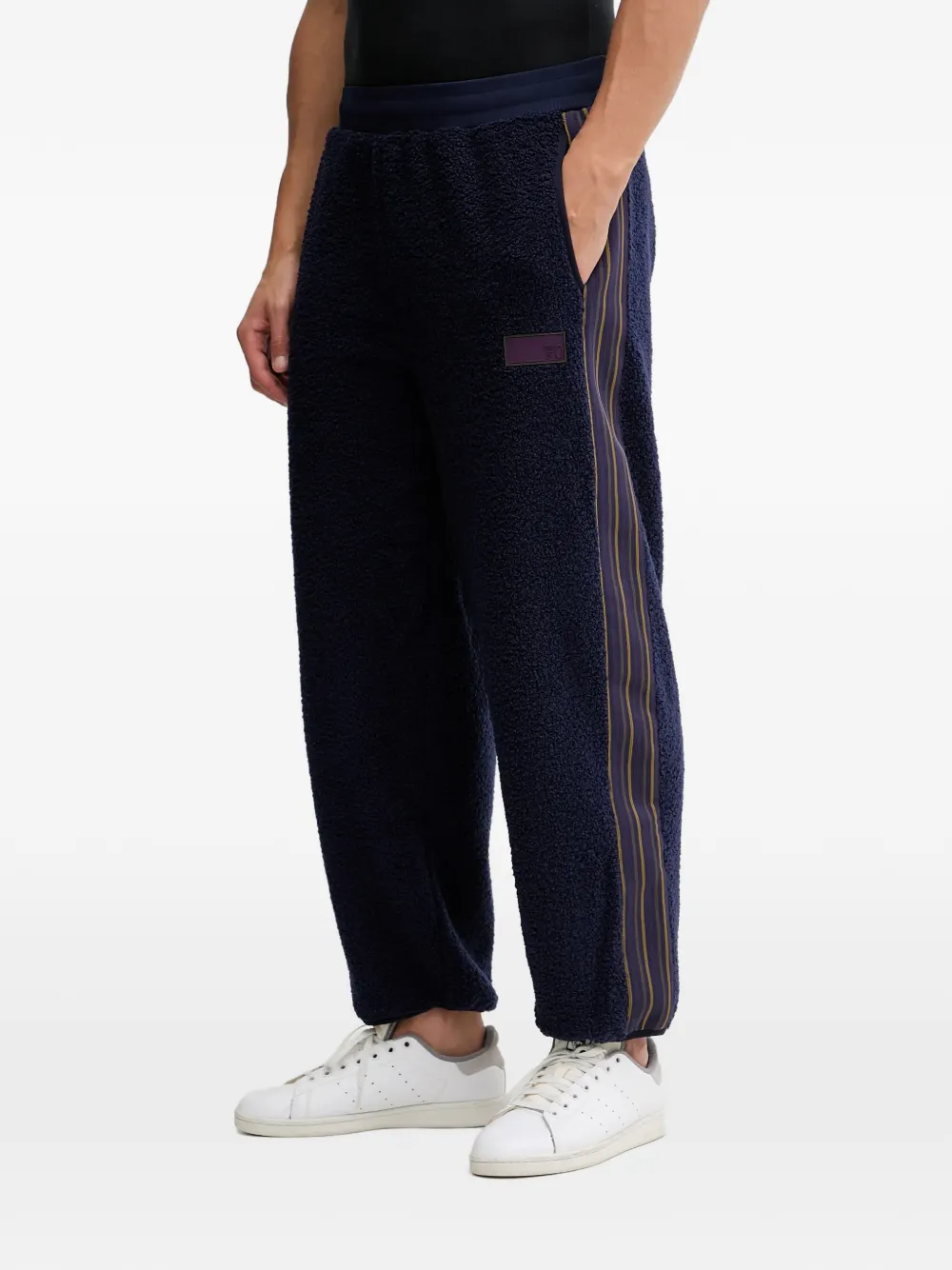 Ea7 Emporio Armani striped track pants - Blu