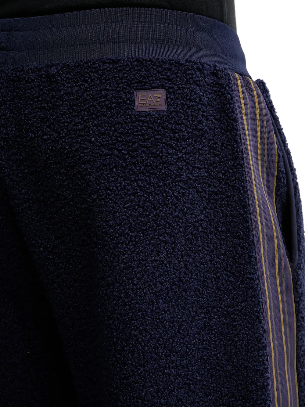 Ea7 Striped Track Pants In Blue